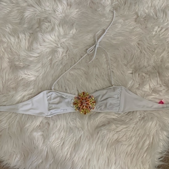 Victoria Secret White Bandeau Bikini Top XS - Picture 3 of 6
